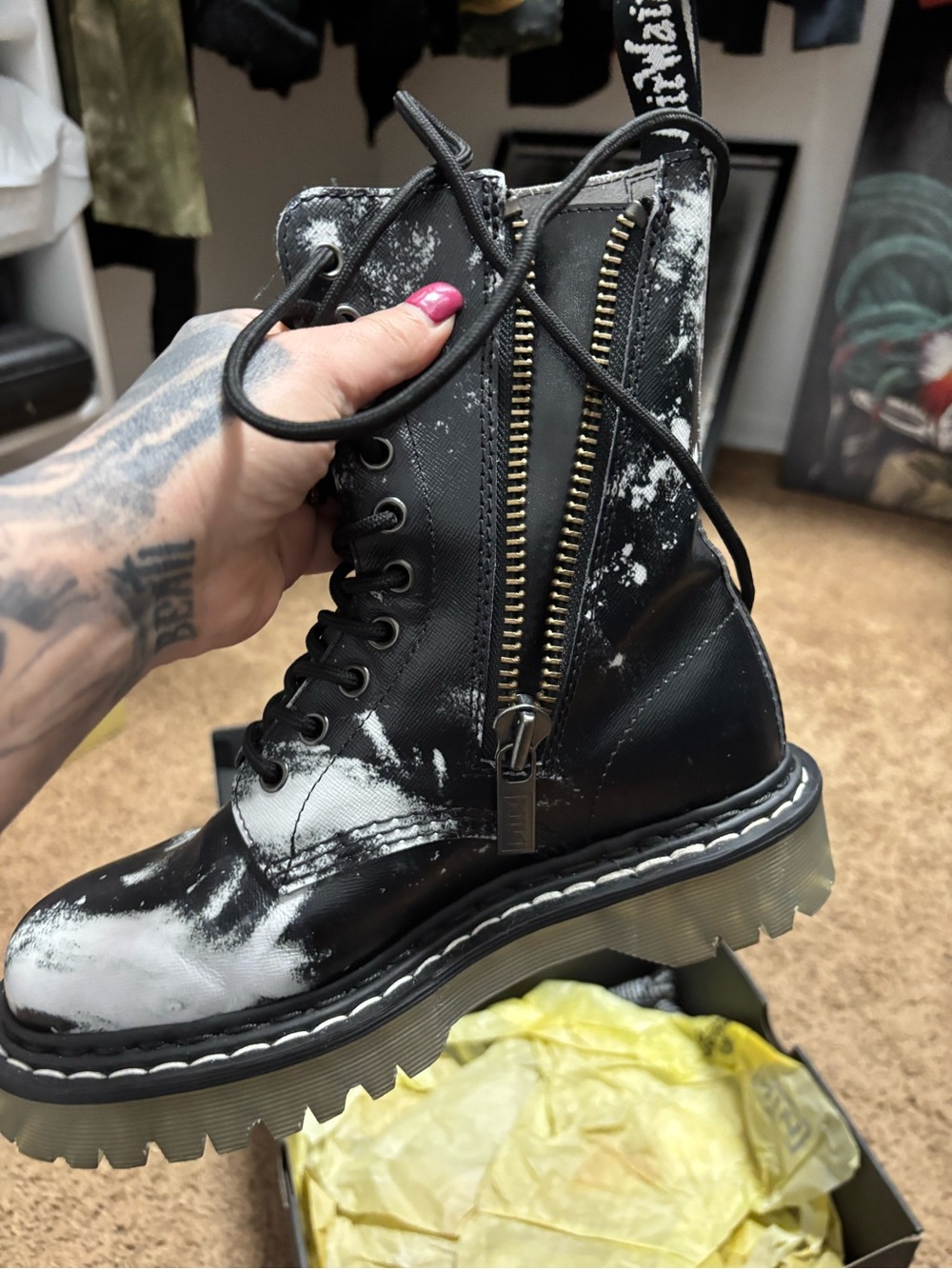 Dr. Martens Nine Inch Nails Boots Excellent Condition UK 5 - Picture 9 of 12